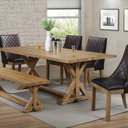 Douglas Dining Set in Brown Chairs by Coaster Furniture - Dining Sets