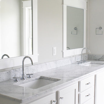 White Carrara Marble Bathrooms