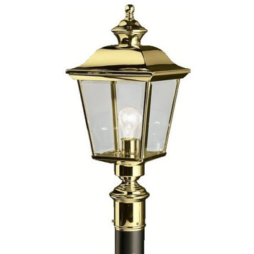 Bay Shore Outdoor Post Mount 1-Light, Polished Brass