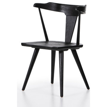 Ripley Dining Chair, Black Oak