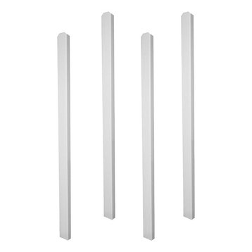 Outdoor Vinyl Shower In-Ground Post Mounting Extension Kit, 4 Pack