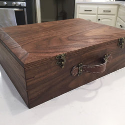 Walnut Box with Dividers - Jewelry Boxes And Organizers