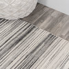 Austin Gradient Striped Gray/Black 3'x5' Area Rug