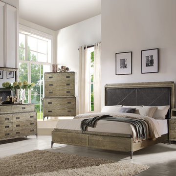 Athouman Bedroom Set, Weathered Oak
