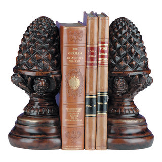 Pinecone Bookends - Rustic - Bookends - by Lodgeandcabins