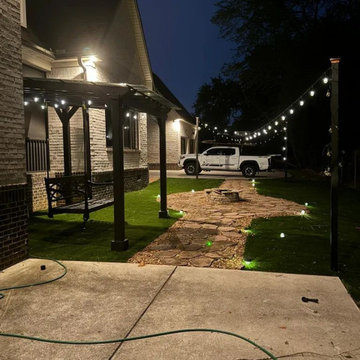 Modern Backyard Swing Pergola