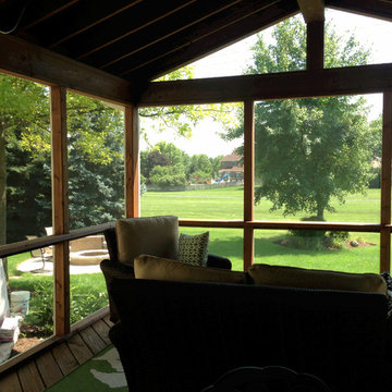 Custom Designed Screen Porch, Patio, and Fire Pit