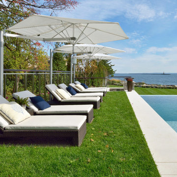 Greenwich Connecticut stainless steel pool railing