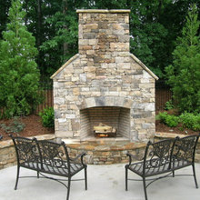 Outdoor fireplace