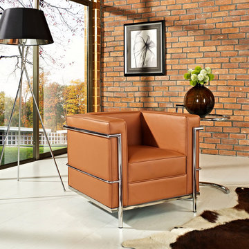 Charles LC2 Tan Armchair