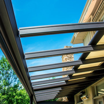 Exterior Pergola With Motorized Screens & Skylights