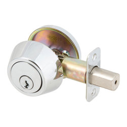 Designer's Impressions - Single-Cylinder Deadbolt, Polished Chrome - Door Locks