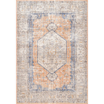 nuLOOM Vintage Jacquie Floral Traditional Transitional Area Rug, Peach 2'x3'