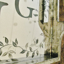 Monogram Mirror Serving Trays by Ruby Rose Studio - Mirrors
