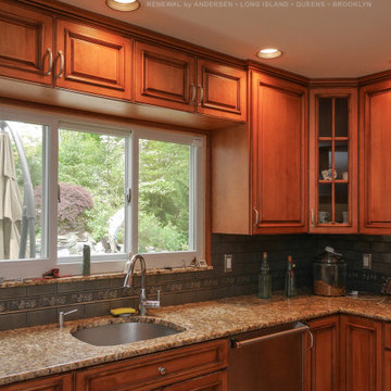 Triple Sliding Window in Great Kitchen - Renewal by Andersen Long Island