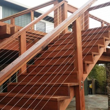 Wood Deck & Cable Rails