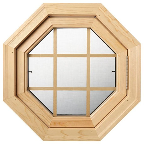 Cabin Breeze Wood Venting Window, Hinge, Hinged Right