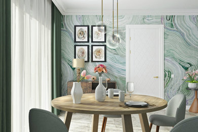 This is an example of a contemporary dining room in Other.