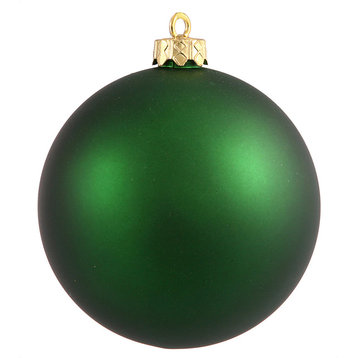 Vickerman 4" Matte Ball UV Drilled, Set of 6, Emerald