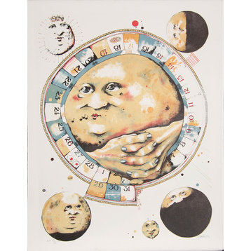 Dennis Geden, Man in the Moon Whistles, Lithograph