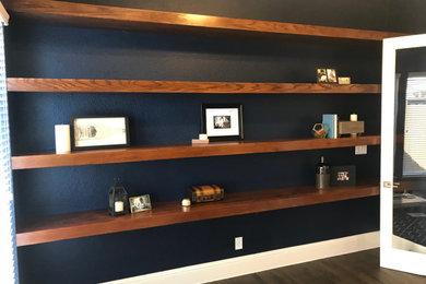 Transitional home office photo in Dallas