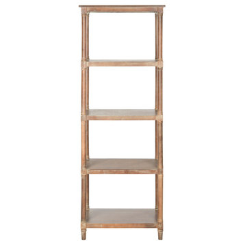 Phoebe 5 Tier Bookcase Washed Natural Pine