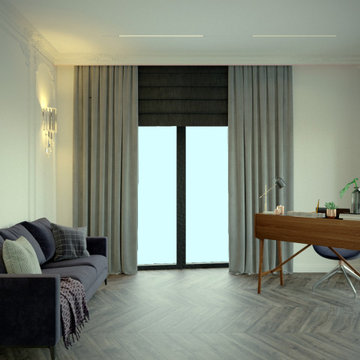 1 bedroom apartment with home office