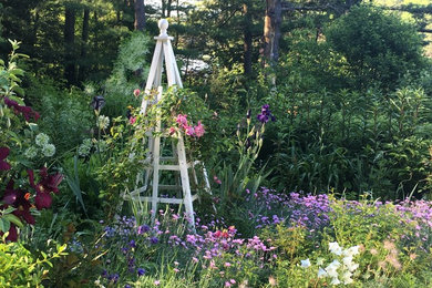 This is an example of a traditional landscaping in Boston.