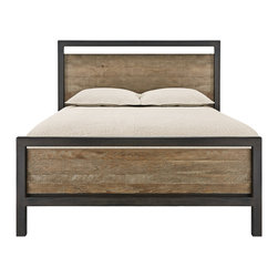 Palmer Oak Queen Bed - Beds