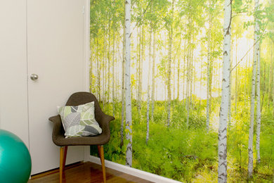Mural Wallpapers, Eames organic chairs