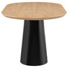 Magnus KD 63" Oval Dining Table, Light Oak