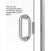 Infinity Semi-Frameless Swing Shower Door, 45-46", Clear, Brushed Nickel