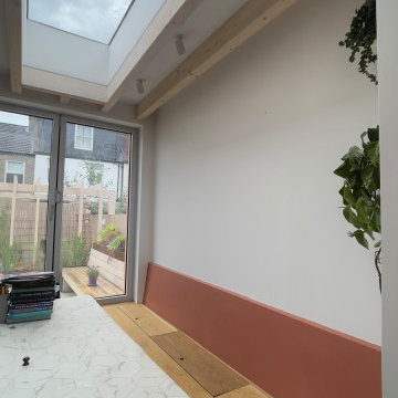 Colorful kitchen and garden renovation in Dulwich