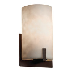 Clouds Century 1-Light Wall Sconce, Dark Bronze, Clouds Shade