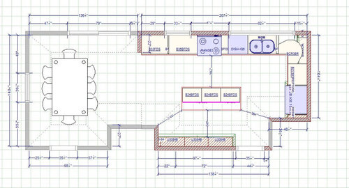 Kitchen Space Too Narrow For Island