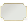 GDF Studio Estelle Glam Wall Mirror With Gold Finished Stainless Steel Frame