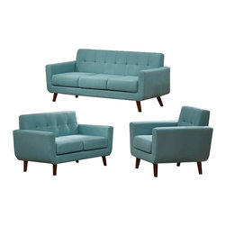 K&D - Shirley Fabric Sofa - Armchairs And Accent Chairs