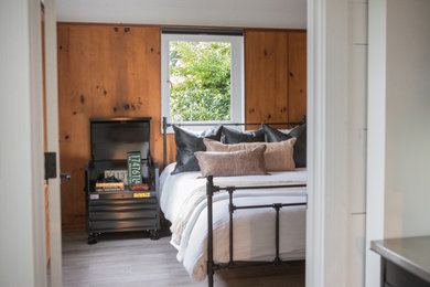 Inspiration for an industrial bedroom remodel in Seattle