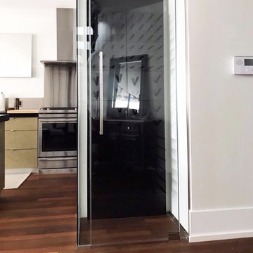 Glass Enclosed Wine Cellars