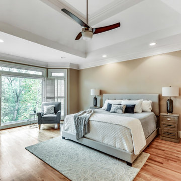 Master Bedroom Sitting Room Staging in Alpharetta
