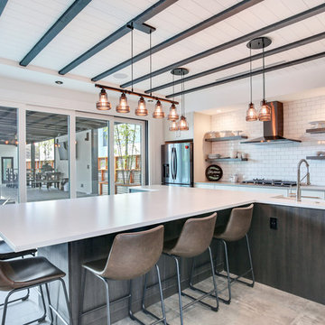Downtown Tampa, Contemporary Industrial Style Family Home