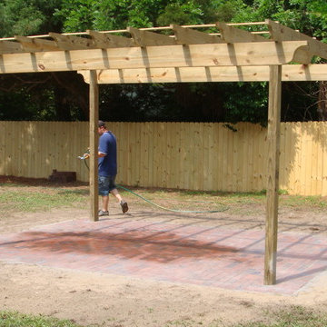 Southern Pines Pergula & Brick Patio