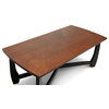 Straitwoode Cherry and Dark Brown Modern Coffee Table
