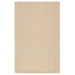 Jaipur Living - Jaipur Living Tane Natural Solid Beige Rug, 2'x3' - The Bombay collection features an assortment of elevated, natural styles effortlessly blended with inviting and indulgent textures. The Tane rug showcases a chunky, lattice weave of handwoven sisal and wool fibers. Perfect for grounding spaces with an organic and textural feel, this neutral beige and ivory rug is light, airy, and extremely versatile.