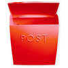Sylvia Large Euro Mailbox, Red