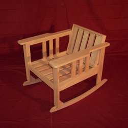 Solid Maple Mission Style Rocker - Rocking Chairs