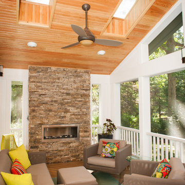 Screen Porch Addition-Interior Living
