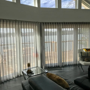 Sheer Customized Ripplefold Drapery