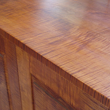 Tiger Maple Cabinet for Rare Books
