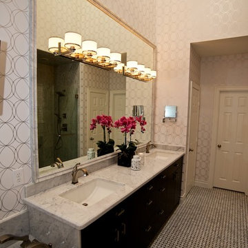 White Master Bath remodel